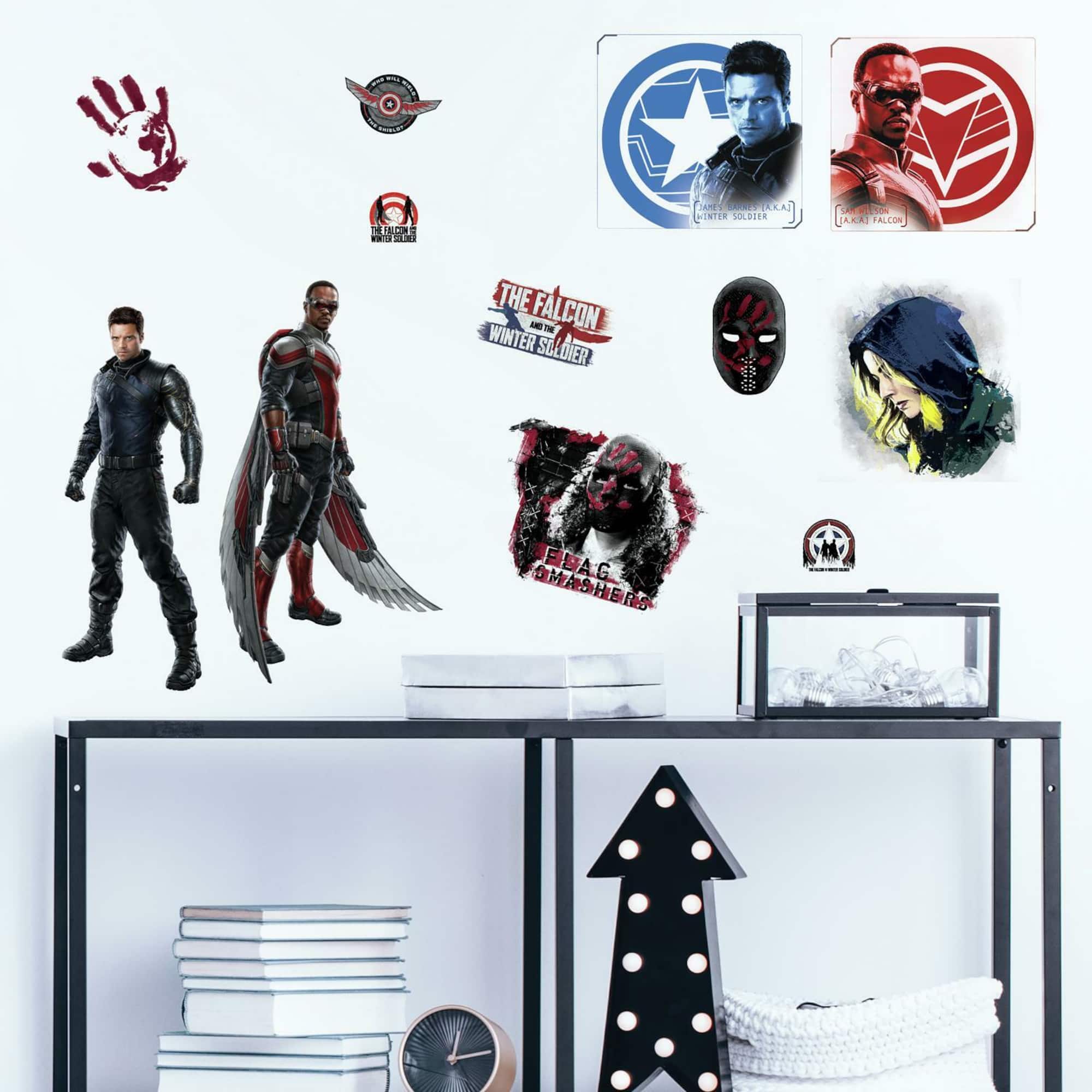 RoomMates Marvel Falcon & The Winter Soldier Peel & Stick Wall Decals